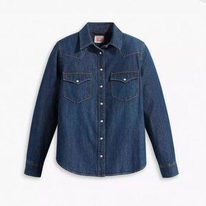 Levi's Indigo Western Denim Button-Up Shirt